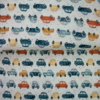 26126-02HD ''Voitures'' Mousseline print