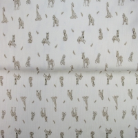 26345-22 ''Beige Baby Zoo'' print