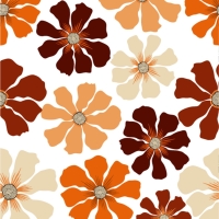 27475-02HD ''Retro Flower'' print