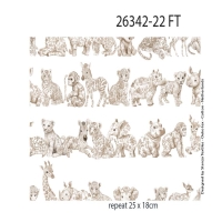 26342-22FT "Beige Safari'' print
