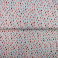 26356-09 ''Floral Outlines'' Rib Jersey Print