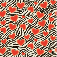 27872-11TR ''Flashy Hearts'' print