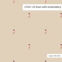27421-22 ''Tiny Icecream'' Embroidery