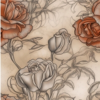 27925-11TR ''Rose Tattoo'' print