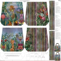 26707 ''Dramatic Garden'' Bag Panel