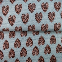 26520-16 ''Big leopard Hearts'' FT-print