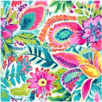 27243-12TR ''Flashy Flowers'' print