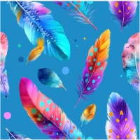 27241-09TR ''Magic Feathers'' print