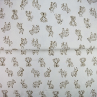 26343-22TR ''Beige Zoo'' print