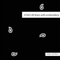 27423-20 ''Tiny Paisley'' Embroidery