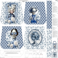 27501 ''Delft's Blue Stories'' Bag Panel