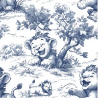 27116-02PL ''Laughing Leo'' print