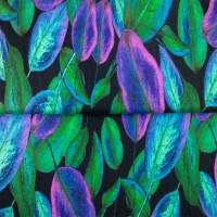26805-10VI “Veil of Leaves” Viscose-jersey print