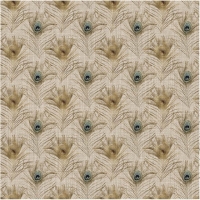 27850-22VW ''Linen Peacock'' print