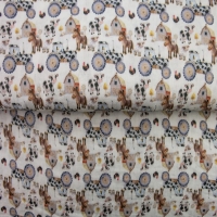 26136-02HD ''Tiny Farm'' Mousseline print