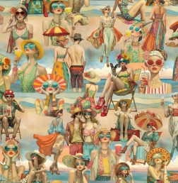 27907TR ''By the Riviera'' print