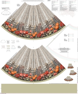 27911 ''Springtime in Amsterdam'' Skirt Panel
