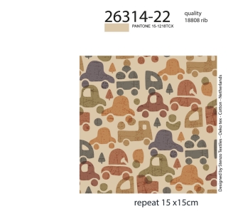 26314-22 ''Heavy Traffic'' Rib Jersey print