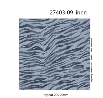 27403-09LI ''Blue Zebra'' print