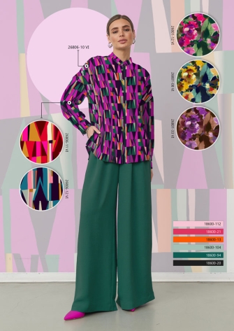 26806-11VI “Prism Shift” Viscose-jersey print