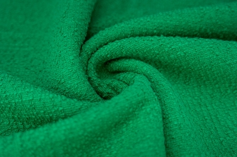 10490-102 (Emerald Green) Cotton-mix Bouclé