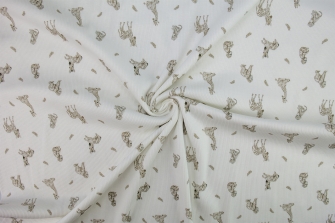 26345-22 ''Beige Baby Zoo'' print