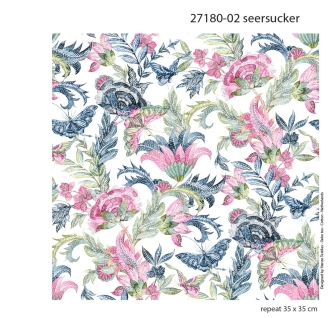 27180-02SE ''Floral paisley'' print