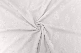 19750-22 ''Offwhite'' Jaquard Flowers