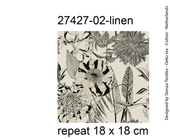 27427-02 ''Black & White Garden'' print