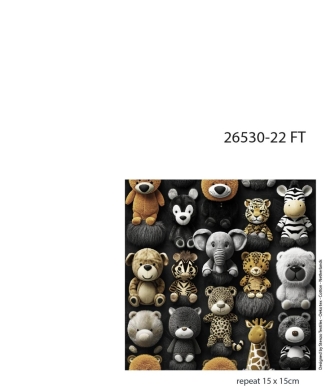 26530-22 ''Cuddle Friends'' FT-print