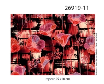 26919-11 ''Corn poppy'' print