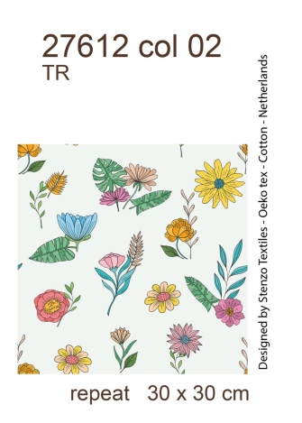 27612-02TR ''Summer Flower Field'' print