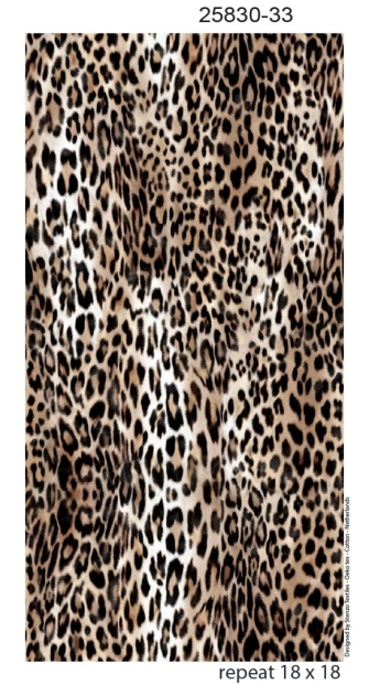 25830-33 ''Dazzling Leopard'' Viscose-jersey print