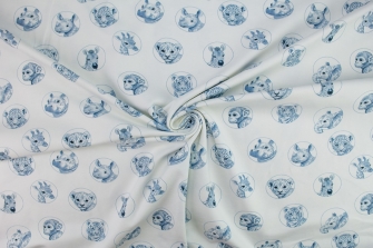 26346-02TR ''Blue Peek-a-boo'' print