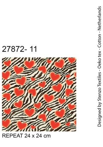27872-11TR ''Flashy Hearts'' print