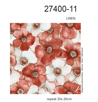 27400-11LI ''Simplistic Flower'' print