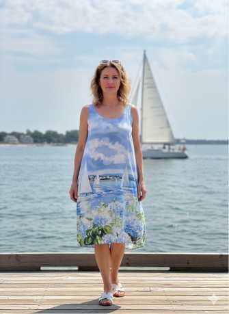 27944 ''Let's Go Sailing'' Shirt Panel