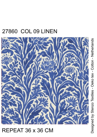 27860-09LI ''Floral Fantasy'' print