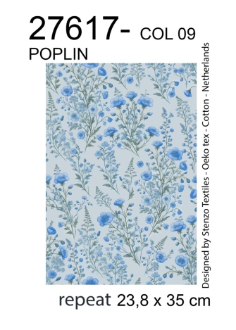 27617-09PL ''Floral Heath'' print