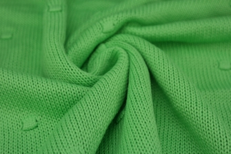 18860-101 "The Dots'' cotton knitwear - Fresh Green