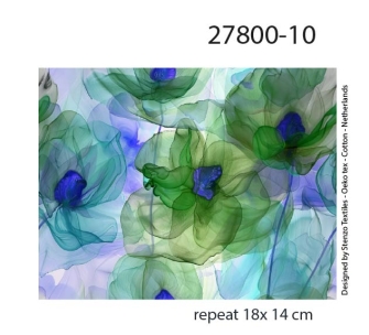 27800-10VE ''Floral Aquarel'' print