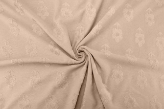 19750-23 ''Beige'' Jaquard Flowers