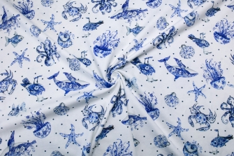 27906-09TR ''Patterned Sealife'' print