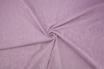 19753-120 ''old Lilac'' Jaquard Hearts