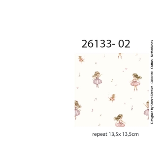 26133-02HD ''Tiny Ballerina'' Mousseline print