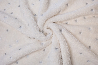 19764 - Silver  embroidery fur