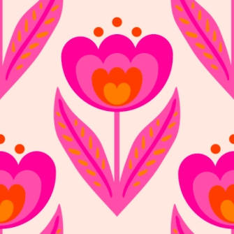 26607-22 ''Pretty Poppy'' FT-print