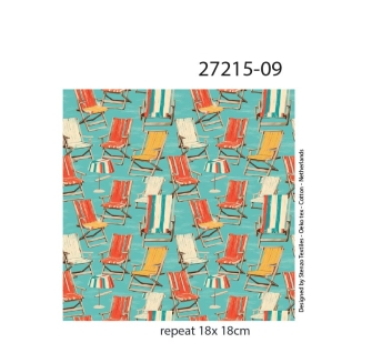27215-09TR ''Beach Chairs'' print