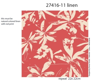 27416-11LI ''Faded Leaves'' print