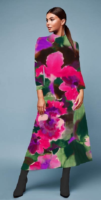 26801-12VI "Whispers of the Mist" Viscose-jersey print